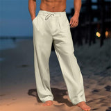 Erik | Pantalón ligero de lino en color liso