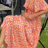 PAULINE™ - Vestido Largo con Estampado Floral
