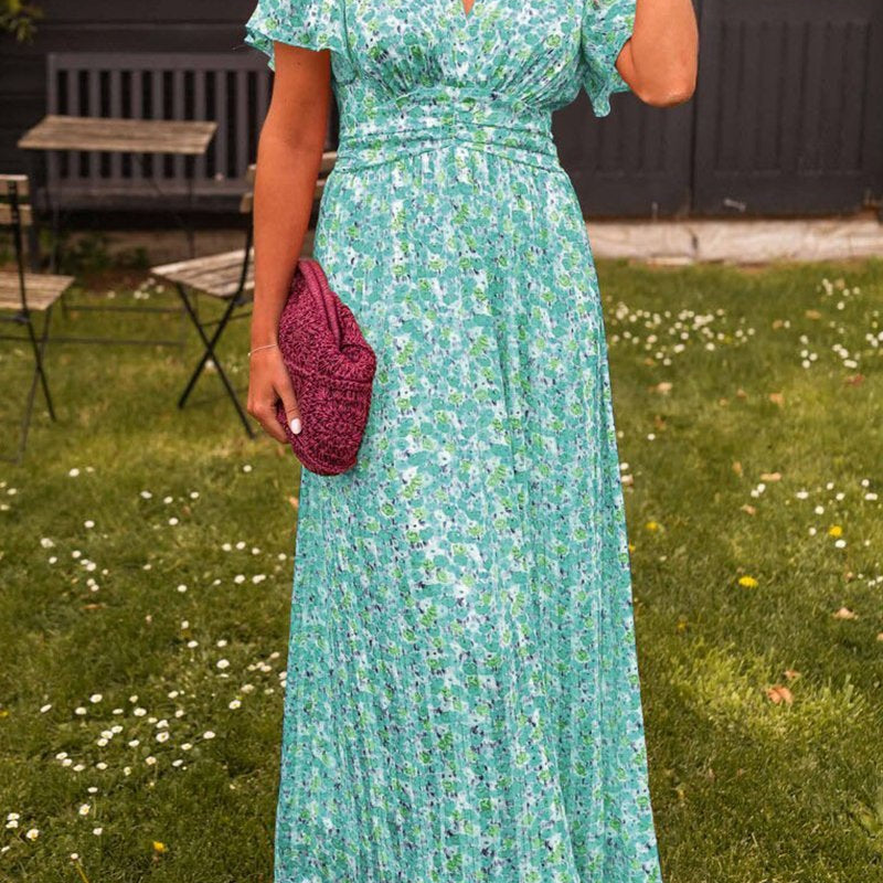 PAULINE™ - Vestido Largo con Estampado Floral