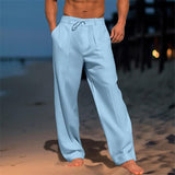 Erik | Pantalón ligero de lino en color liso
