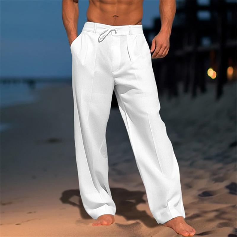 Erik | Pantalón ligero de lino en color liso