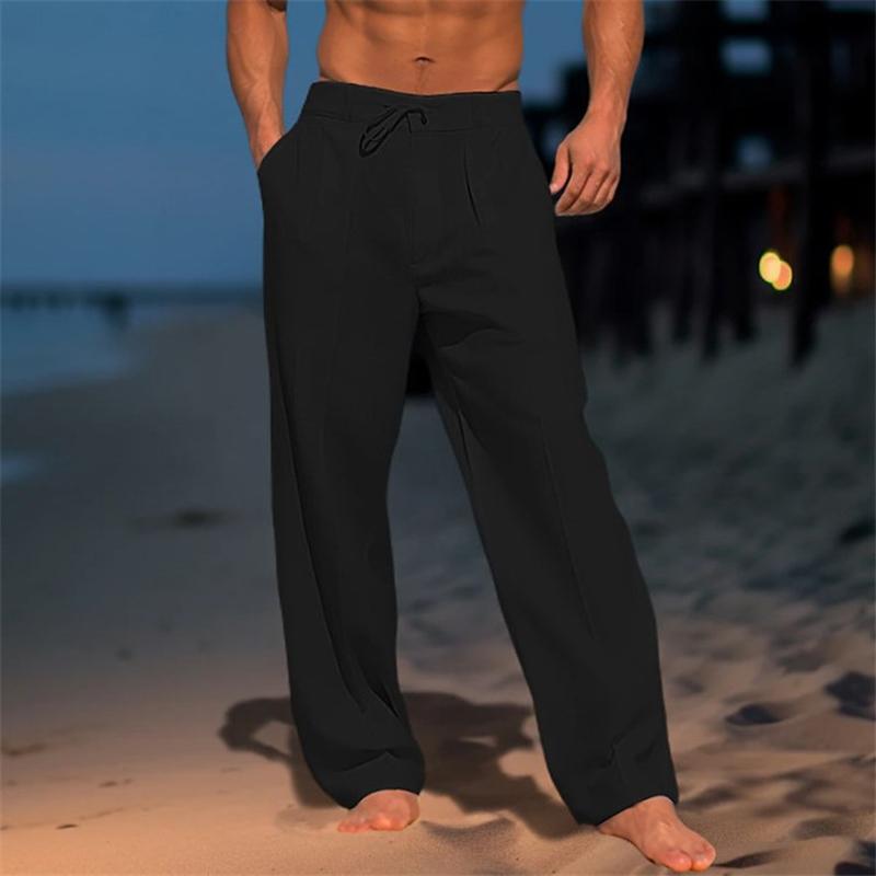 Erik | Pantalón ligero de lino en color liso