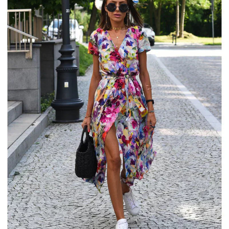 SUZANNE™ - Vestido elegante con escote en V
