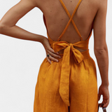 Valentina - Conjunto de Chaleco de Encaje de Espalda Abierta y Pantalones Anchos