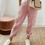 Luisa | Pantalón de algodón a rayas